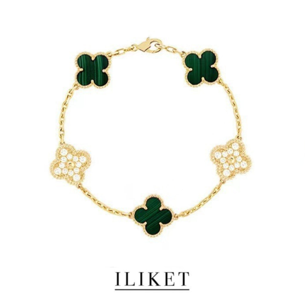 Van Cleef & shops Arpels Full Diamond Five Flower Bracelet